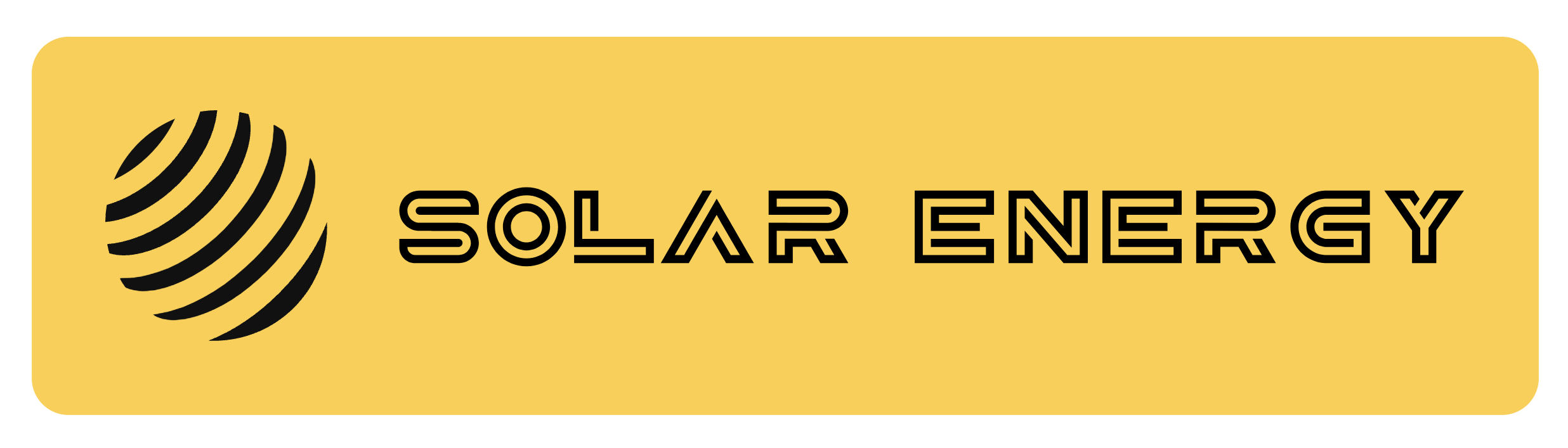 Solar panels logotype